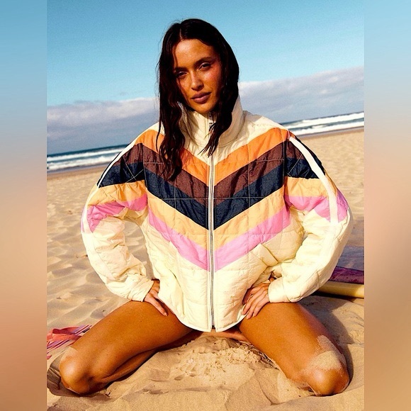 free people movement Jackets & Blazers - Free People Movement X Hatch Printed Chevron Jacket